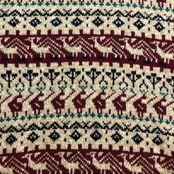 Vintage Men's "Cotton Exchange" Multi-Colored Cotton Sweater, Size XL - Picture 5 of 5